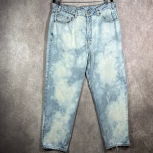 Vintage Levi's 550 Jeans Mens 38X30 Blue Acid Wash Denim Tapered Relaxed Fit 90s